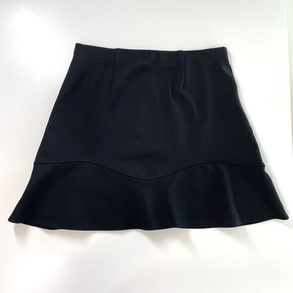 Loft Black Skirt Small Mini Skirt Black Small Sporty Preppy Soft Skirt Stretch S - Picture 3 of 9